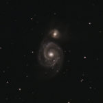 M51 Whirlpool-Galaxie mit TS Optics und ZWO ASI 533 MC - Ausschnitt